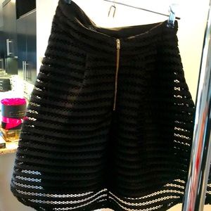 Guess Black mini skater skirt